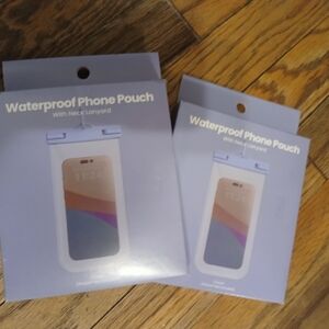 Target Waterproof Phone Pouch with Neck Lanyard - Light Blue